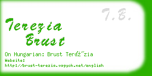 terezia brust business card